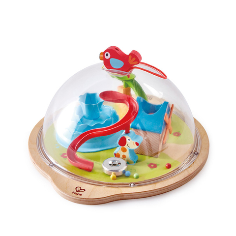 Hape Sunny Valley Adventure Dome | 3D Toy with Magnetic Maze, Kids Play Dome Featuring Characters And Accessories