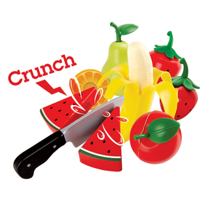 Hape Healthy Fruit Playset | Play Food Fruit Set with Toy Knife for Pretend Play | 3+ Years 