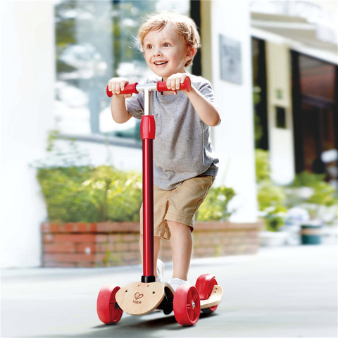 hape wooden scooter